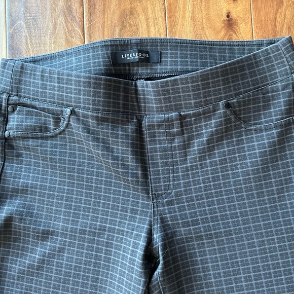 Liverpool Jeans Company Black Plaid Pants - Picture 2 of 5